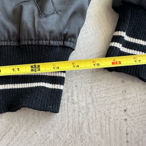 Dolce & Gabbana Vtg. Y2K black satin Bomber jacket embroidery Logo S - Picture 11 of 15